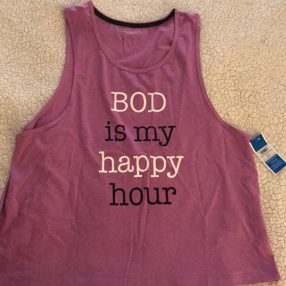 Purple muscle tank